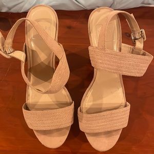 Kaari blue platform heels 9.5